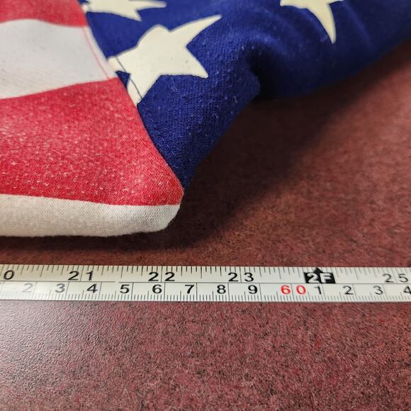 American Flag Hoodie Pullover Sz M NT Souvenir Washington USA Red White Blue - Picture 5 of 12